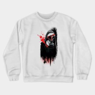 Dark Gas Mask Nun Crewneck Sweatshirt